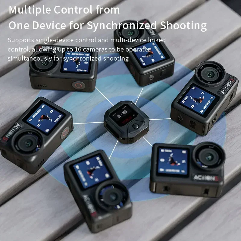 Action 5 Pro GPS Bluetooth Remote Controller For DJI Action 4 Sport Camera Accessories 25M Wireless Remote Control Wrist Watch