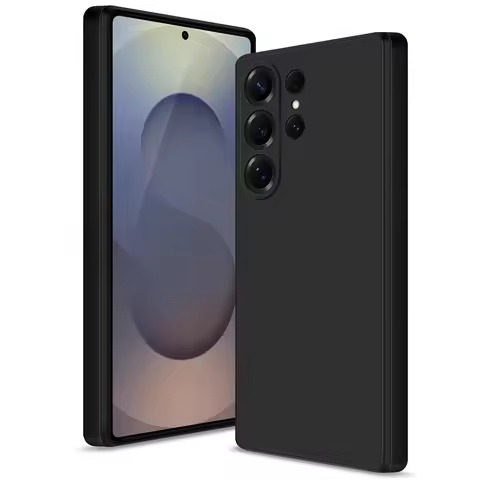 Luxury Black Phone Case For Samsung Galaxy S25 S24 S23 Ultra S22 Plus S23 Fe A36 A56 A55 A35 A25 A15 A05S Soft Back Cover Case