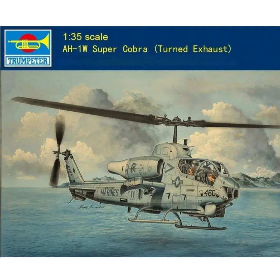 05117 Trumpeter 1:35 AH-1W Super Cobra (échappement tournée) Kit de modèle d'hélicoptère
