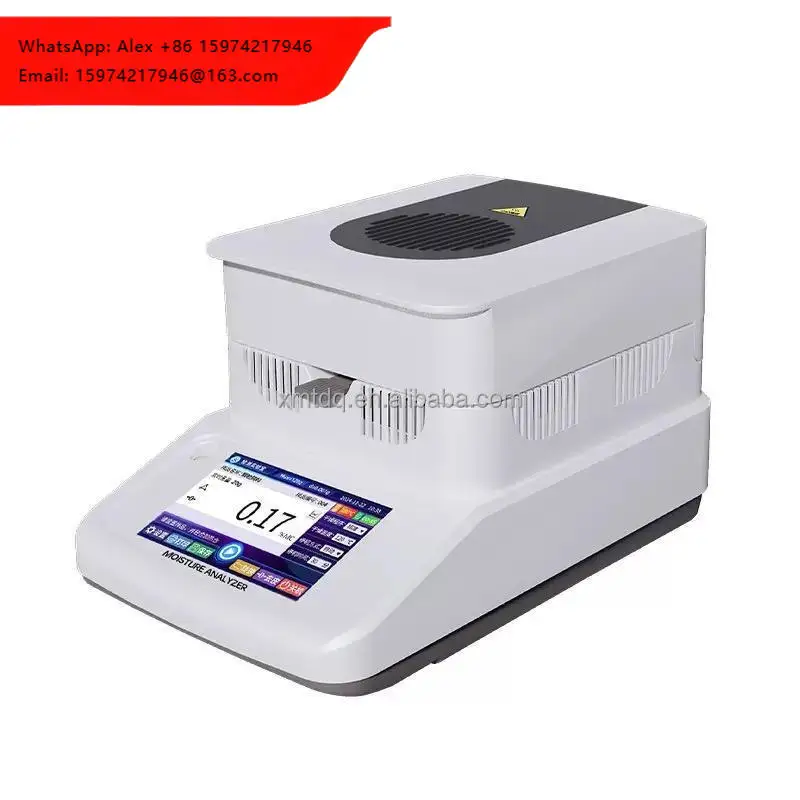2026 LATEST HC-155 Halogen Grain Moisture Meter ABS High-Precision Heating Digital Moisture Balance Analyzer
