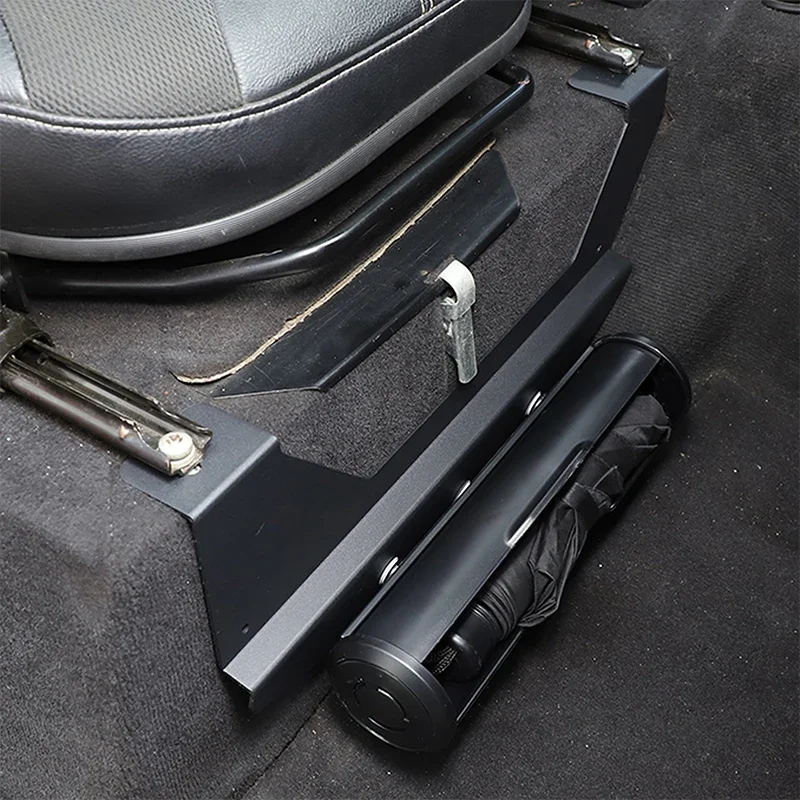 

1Pcs Aluminum Alloy For 2004-2018 Land Rover Defender 90 110 Car Passenger Seat Umbrella Barrel Container Holder Box Auto Parts