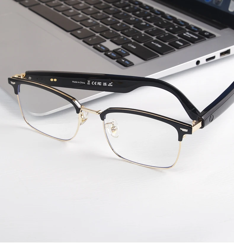KOIPSSE Smart-Brille, schwarze Technologie, hochwertige Outdoor-Sportarten für Erwachsene, Strand, Fahren, integrierte Lautsprecher, Musik spielen, Dual-Touch-HIF – Detail 19