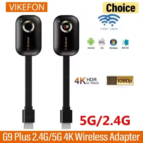 TV 스틱 2.4/5G 4K 무선 어댑터 Wifi 디스플레이 동글 Mirascreen 미러 Miracast Airplay 프로젝터 HDTV 용 DLNA 수신기