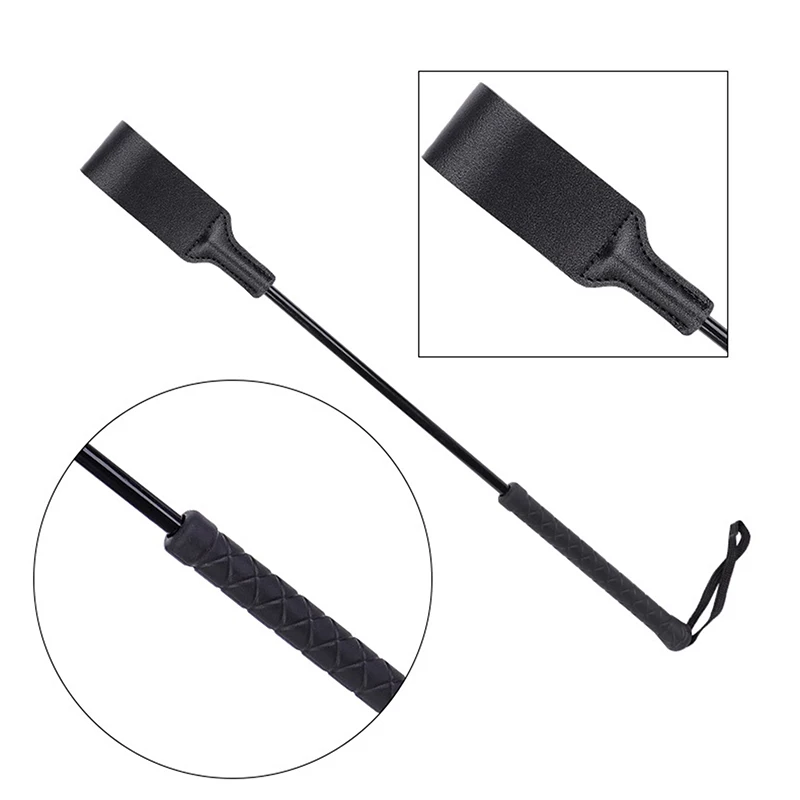 Bondage Boutique Slim PU Leather Riding Crop Horse Whip Pony Spanking Knout Lash Fetish Flogger Sex Toys For Women/Couples