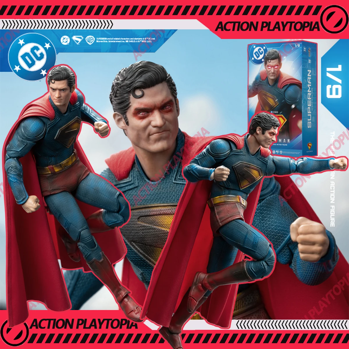 

Fondjoy 1/9 Battle-Damaged Superman Action Figures New Superman Figurine Comic Dc Super Hero Joint Movable Collection Gifts Toys