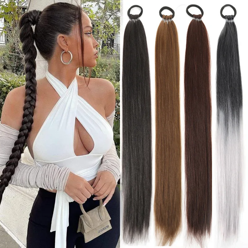 

Y2K subculture wig ponytail braided wig ponytail dirty braid long Fried Dough Twists braid wig braid Halloween cosplay
