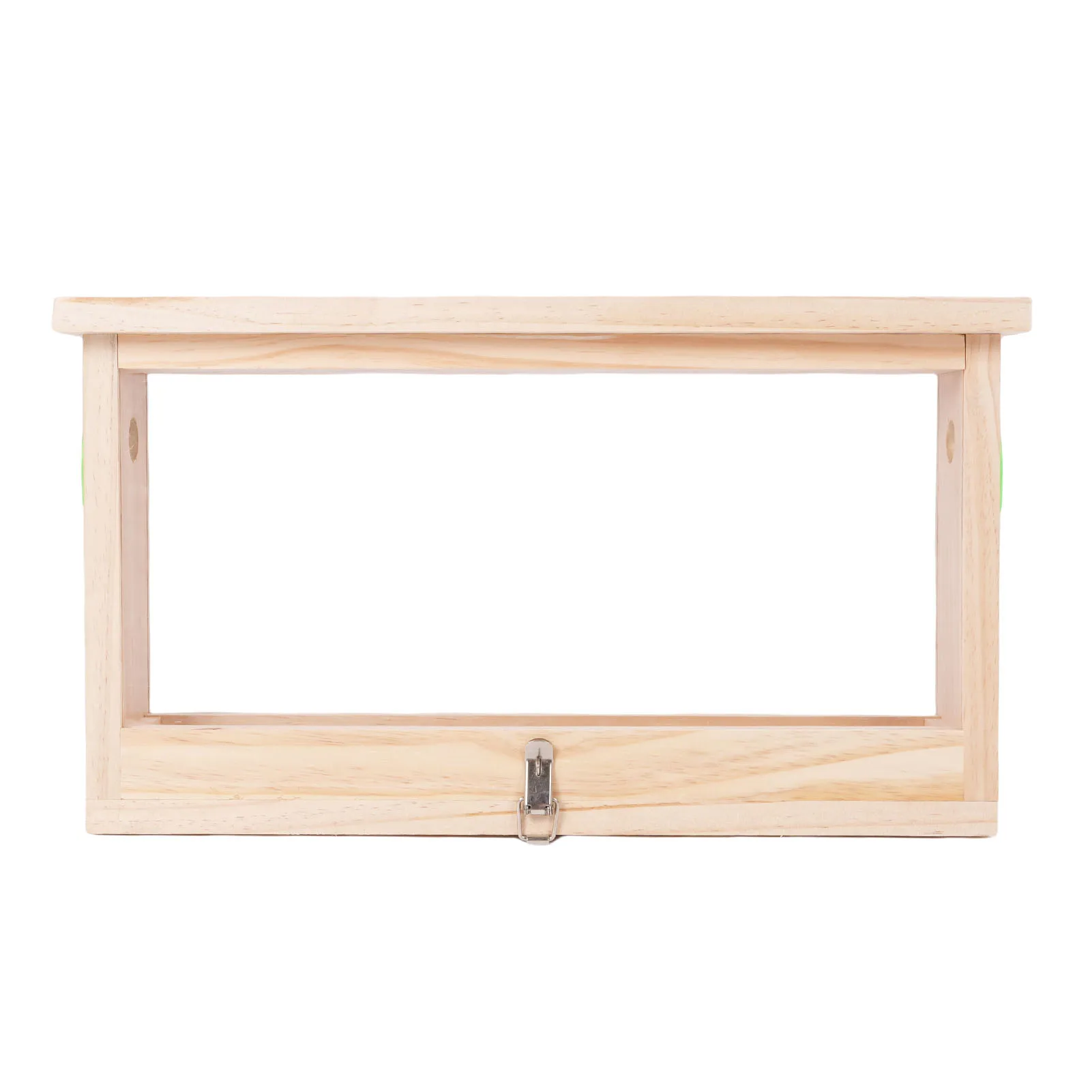Massief Houten Bijenkweekdoos Dubbelzijdig Acrylbord Houten Bijenkorf Observatiedoos met Ventilatieopeningen Bijenteeltbenodigdheden