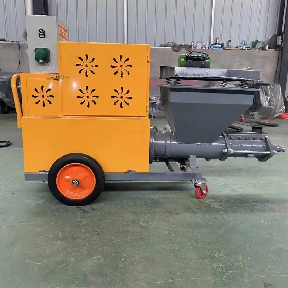 High Efficiency Automatic Gypsum Sprayer Easy Operation Energy Saving Construction Plastering Tool