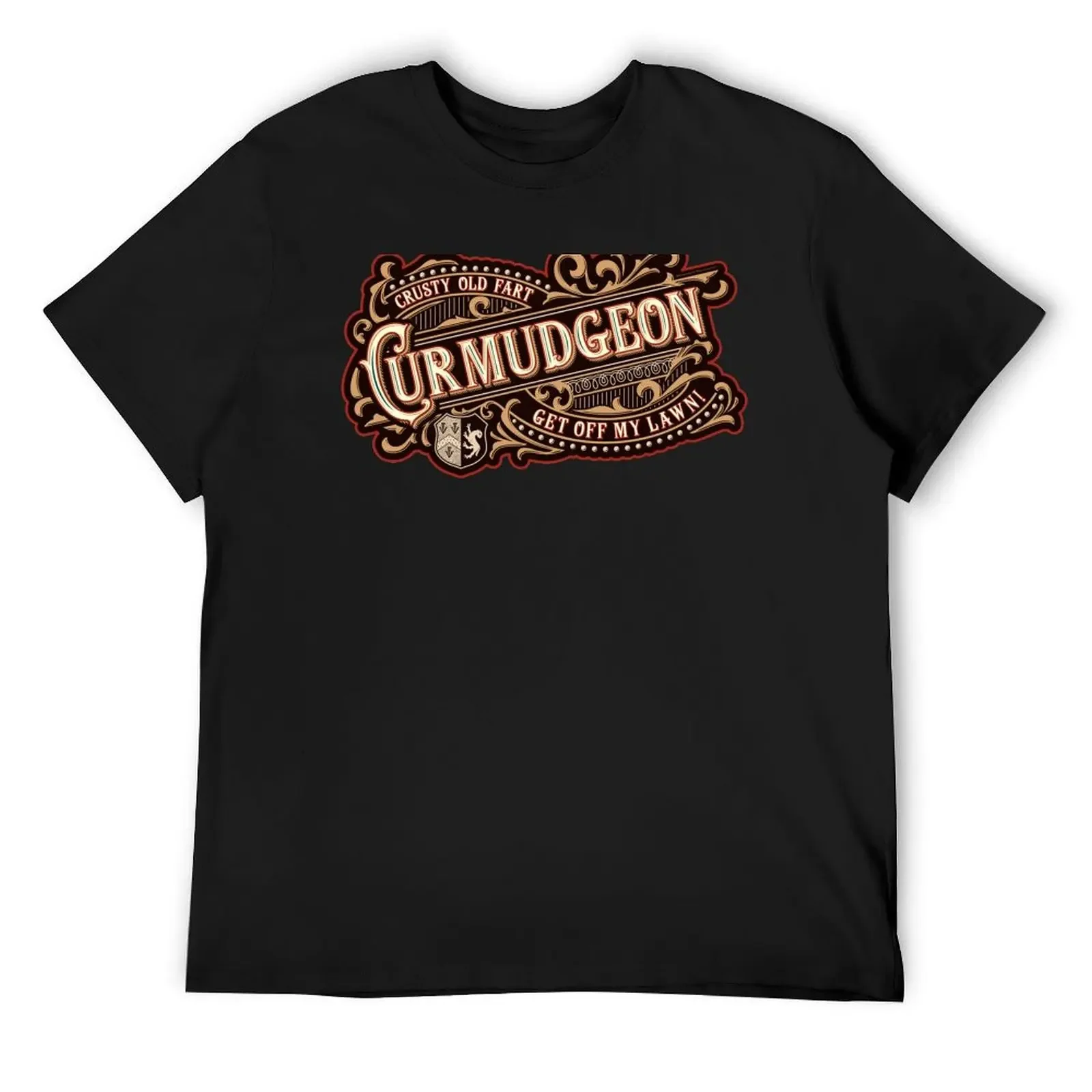 Curmudgeon - Crusty Old Fart - Get Off My Lawn! T-Shirt blacks graphic shirts summer clothes oversized t shirt men