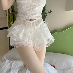 Lace Bow Korean Version Outerwear Leggings Shorts Summer Women's Casual Shorts