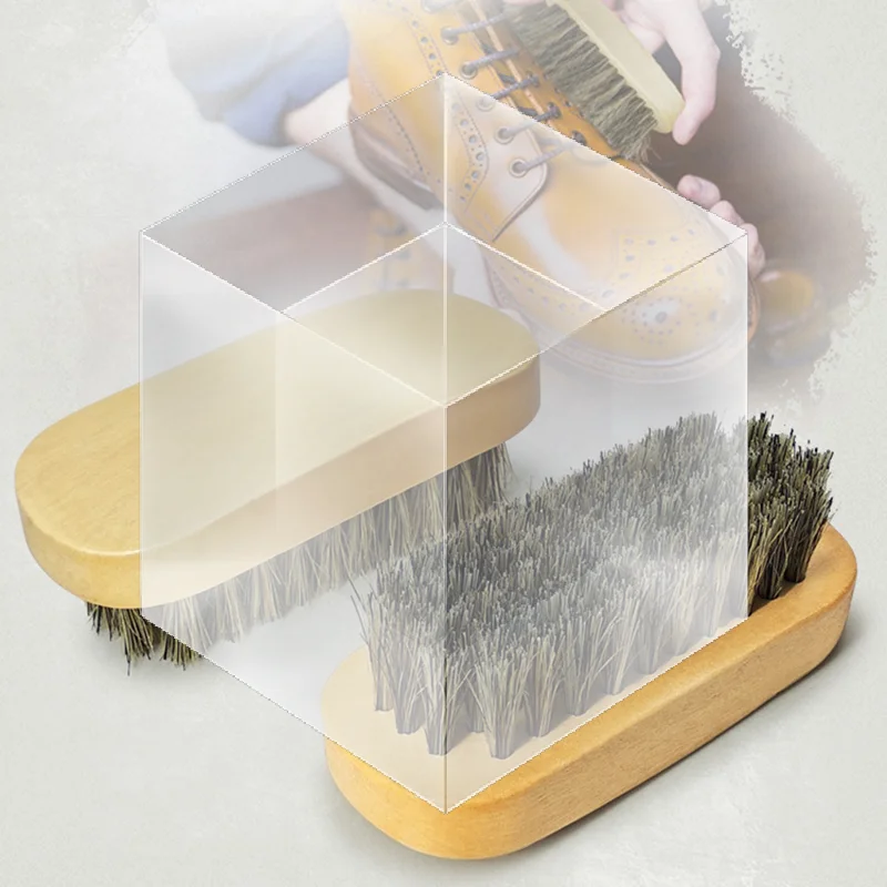 Natural Horsehair Wooden Handle Car Cleaning Brush For Interior Detailing Polishing Dashboard Seat Roof Cleaner Tool