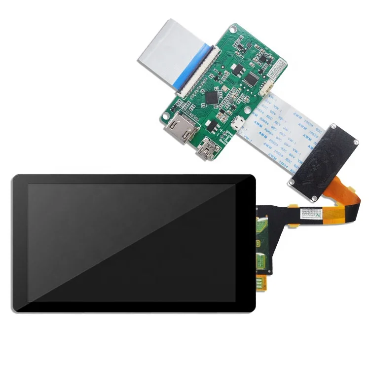 Wisecoco LCD 5.5 Inch 1440*2560 2K IPS Quad HD TFT LCD Display Tempered Glass Panel Screen Controller Board Without Backlight