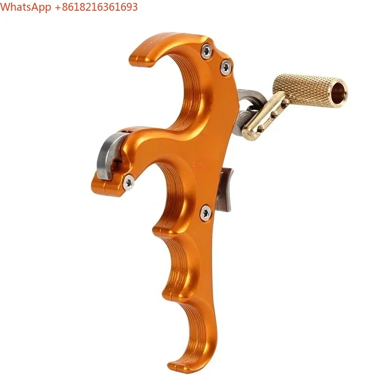 Limited Offer 4-finger Support Composite Bow Thumb Release Device Releases Professional Composite Bow Accessories