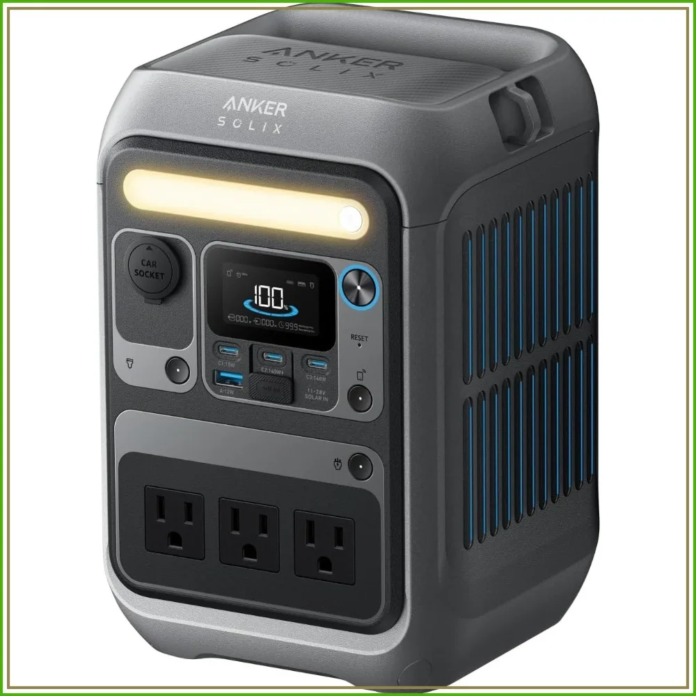 Portable Power Station 288Wh Solar Generator for Camping Outdoor Backup