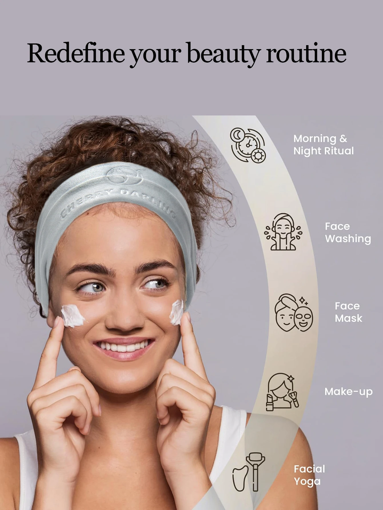 Lässiges Haarband, 16-teiliges Set, Gesichtsreinigung, Gesichtsreinigung, Make-up-Entfernung, Reisen, geeignet für alle Hauttypen