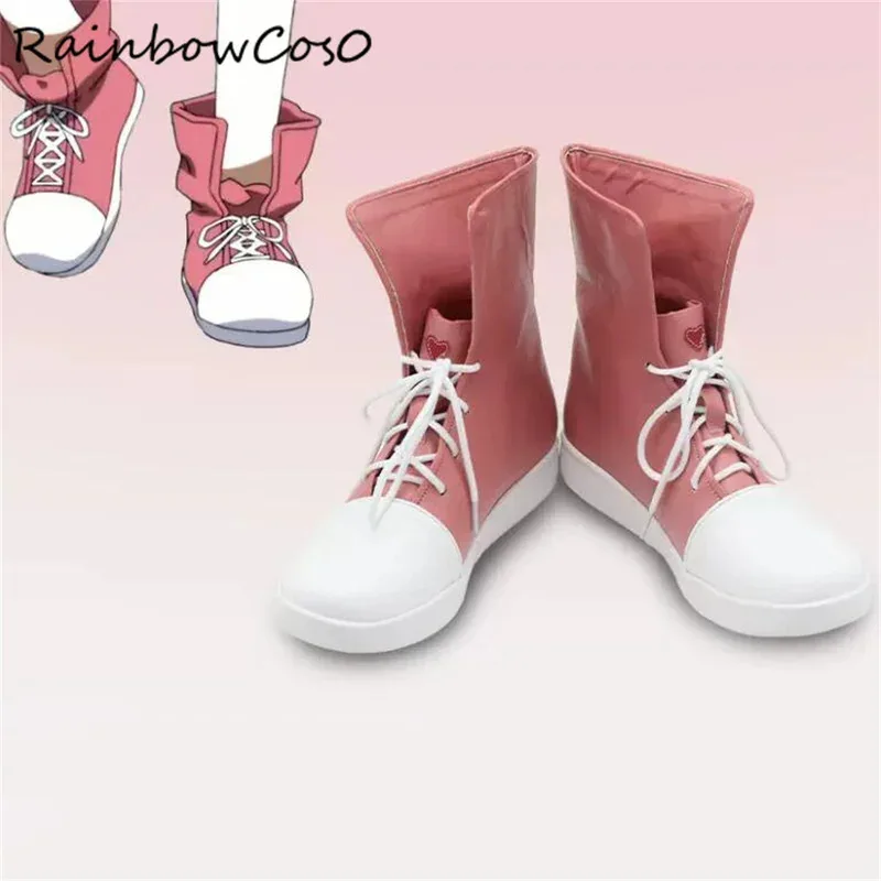 Kisaragi Momo Kagerou Project MekakuCity Акторы Обувь для косплея Сапоги Игра Аниме Вечеринка Хэллоуин Рождество Радуга Cos0 W3837