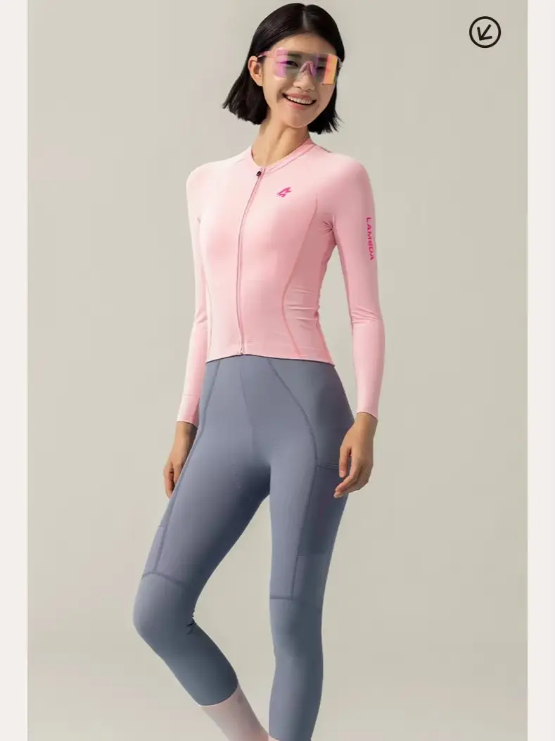 Women's Cycling Pants Shock-Absorbing Silicone Pad Road Cycling Outfit Quick Drying Strap Pants Lightweight Breathable Trousers