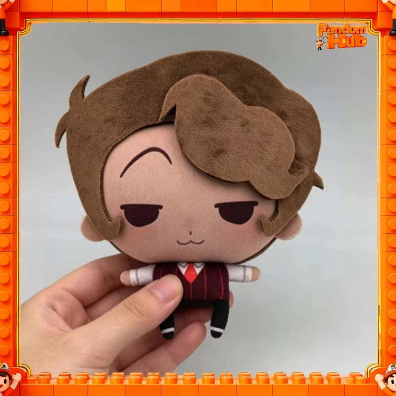 Alastor Vincent 10cm Cotton Doll Plush Keychain Hazbin Hotel Doujin Merchandise Soft Stuffed Bag Pendant For Adult Fans