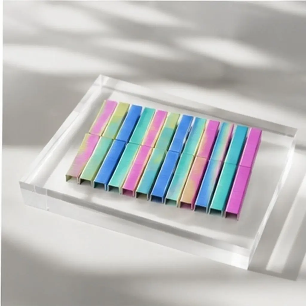8000Pcs Assorted Colored Staples Standard 24 6 Refill Desk Stapler Office File Classification Staples Desk Supplies