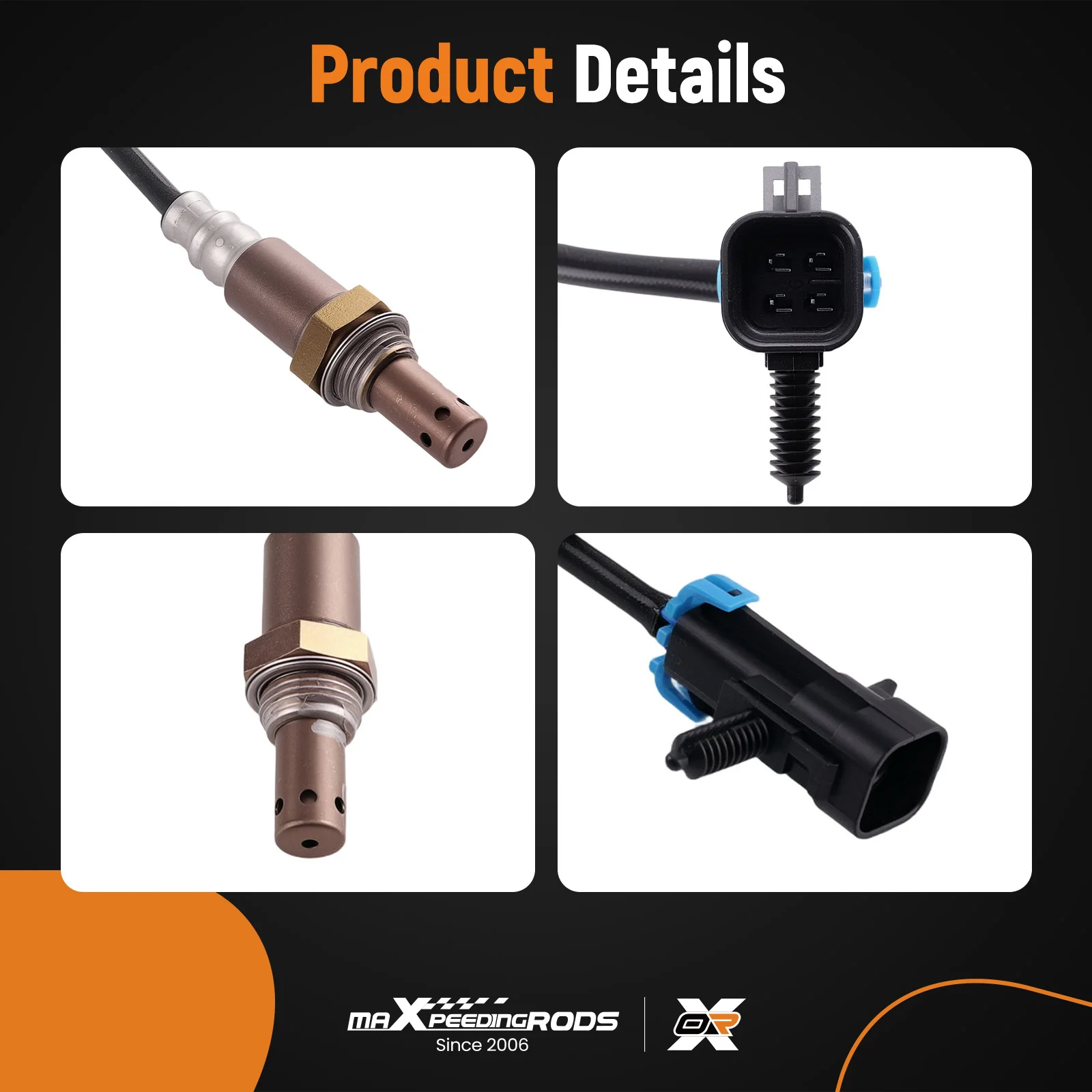 4x Oxygen Sensor Up Down For Chevrolet Express 3500 6.0L V8 GMC Savana 1500