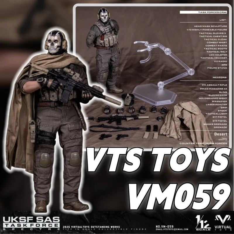

COMING SOON! VTS TOYS VM059 British SAS Task Force SPECTER 1/12 Scale Action Figure, Gift, Collectible Model