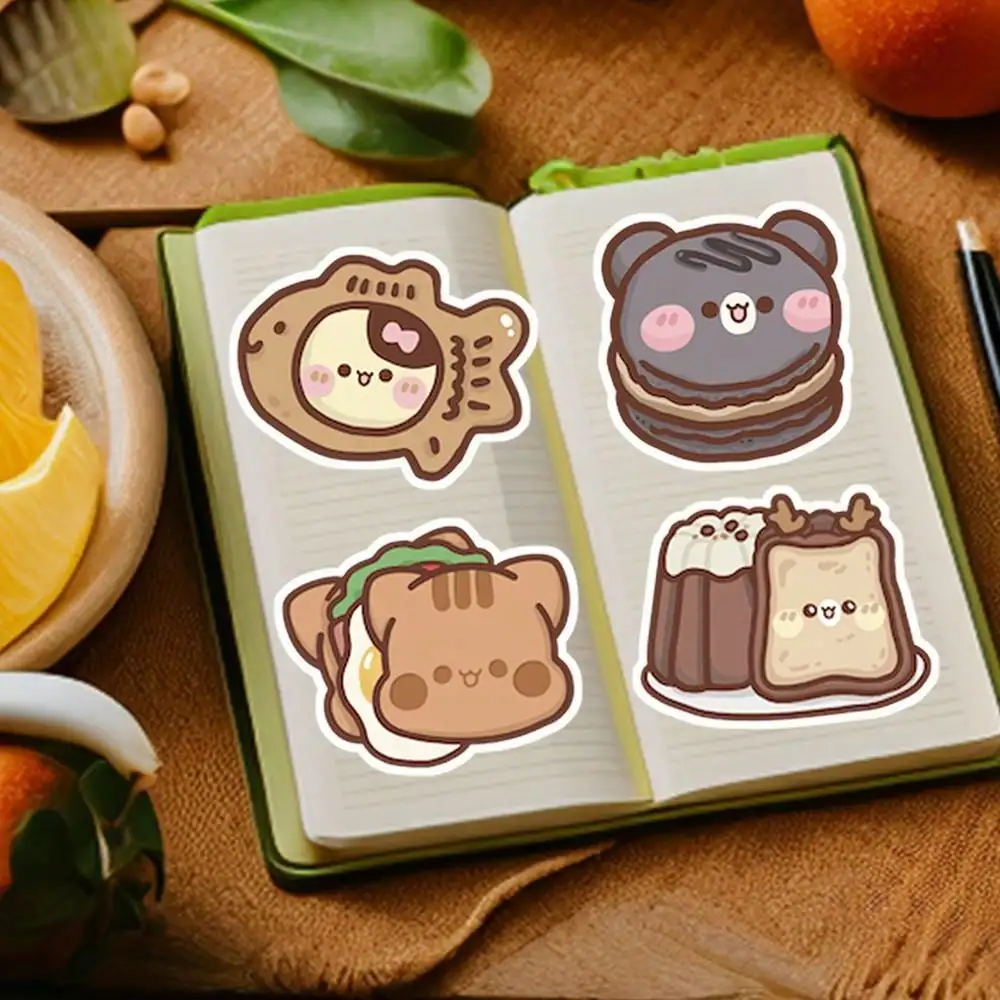 Juego de pegatinas de expresión de ardilla linda, calcomanías de animales de dibujos animados, álbum de tazas, decoración de diario, pegatinas de decoración