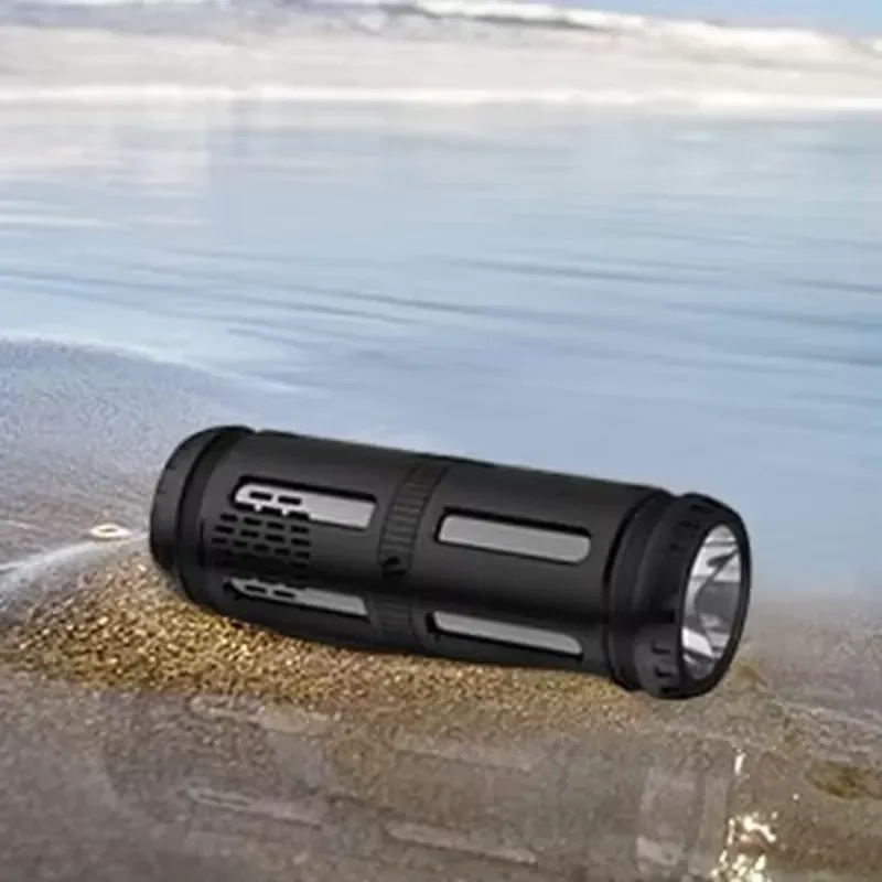 IPX5 Waterproof Outdoor Wireless Speaker with Flashlight and Desk Lamp LED Light for Bicycle Hiking Camping Portable Audio