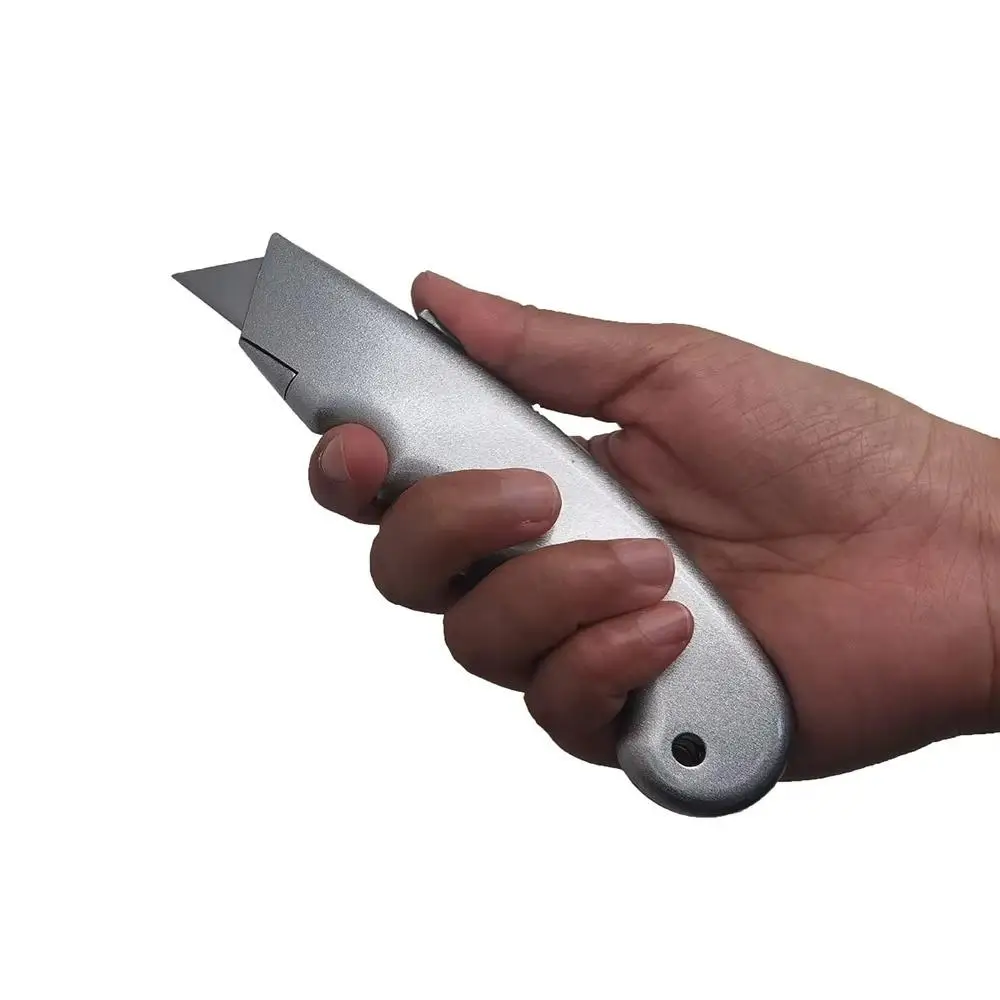 سكّين متعدّد الاستخدامات قابل للسحب على شكل يد مقبض غير قابل للانزلاق صندوق سكين قطع الورق لقطع أداة السجاد الجلدي المطاطي السميك #5