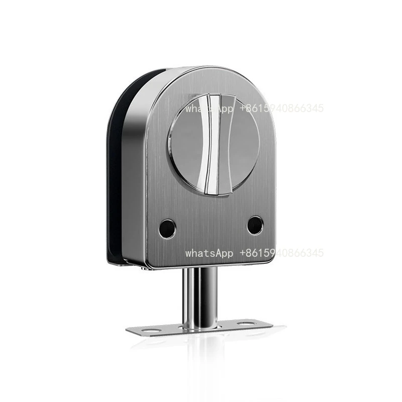 

Stainless Steel Floor Latch, Hole-Free Glass Door Bolt, Floor Mounted Security Lock for Double Door