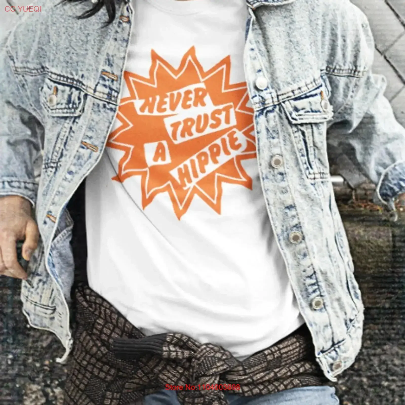 Никогда не доверь в стиле хиппи, панк, секс-пистолеты, футболка, размер S 5XL, винтажный стираный топ для повседневной носки, дышащая графика для дома