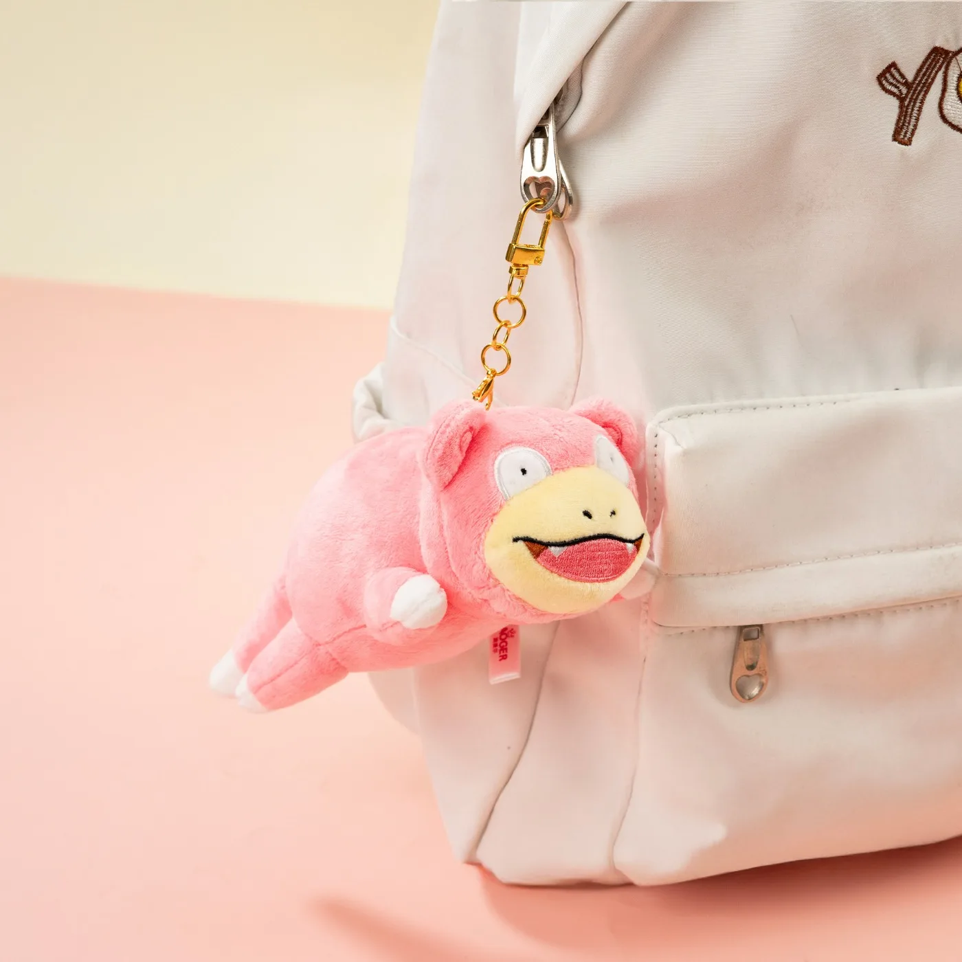 Pokemon Slowpoke Kawaii Squishy Soft Plush Keychain & Head Shaped Bag Charm for Anime Fans Birthday Gift Home Bedroom Decor