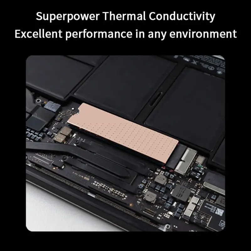 Copper Pro M.2SSD NVMe HeatSink With Nano Thermal Pads,Pure Copper SSD Cooler Solid State Disk Radiator For Laptop Desktop