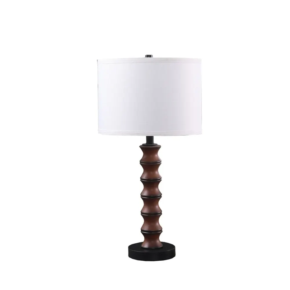 

27.5" In Coastal Littoral Wood Insp Modern Table Lamp