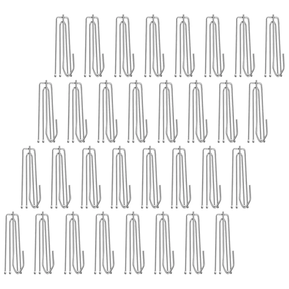 30 Pcs Curtain Hook Clips Hooks Window Pleated Drapes 4 Prong Pinch Pleater Tape Drapery Curtains Set