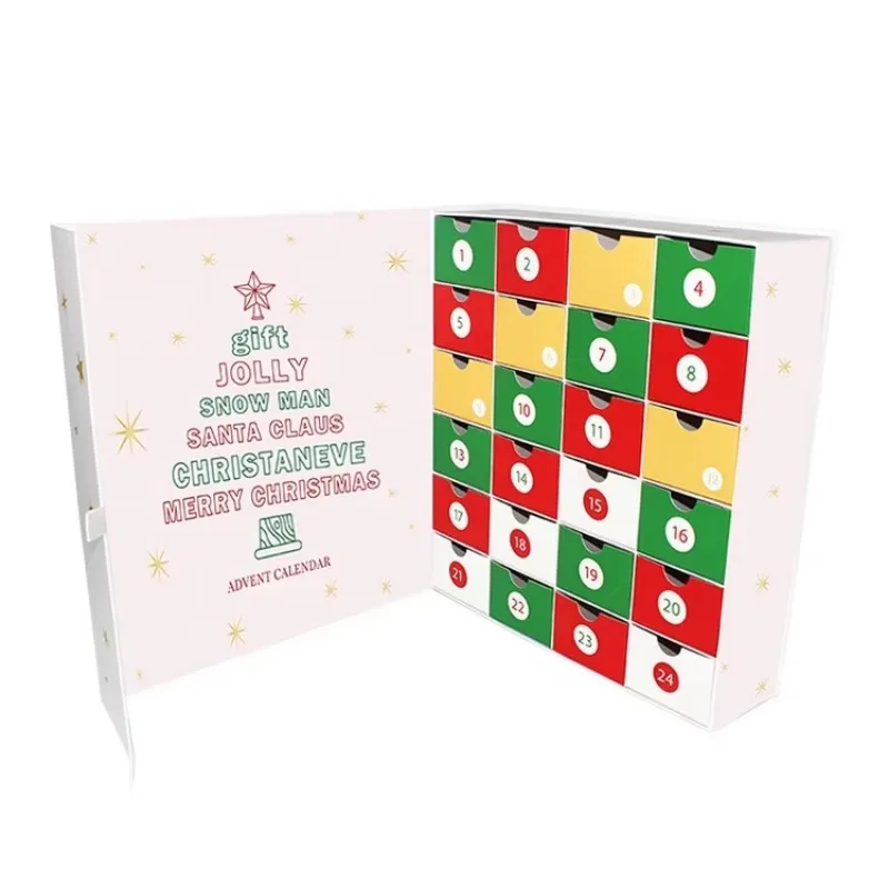 Customization.Custom Printed Paper Cardboard Birthday Holiday Anniversary Theme Activities Advent Countdown Calendar Gift Box