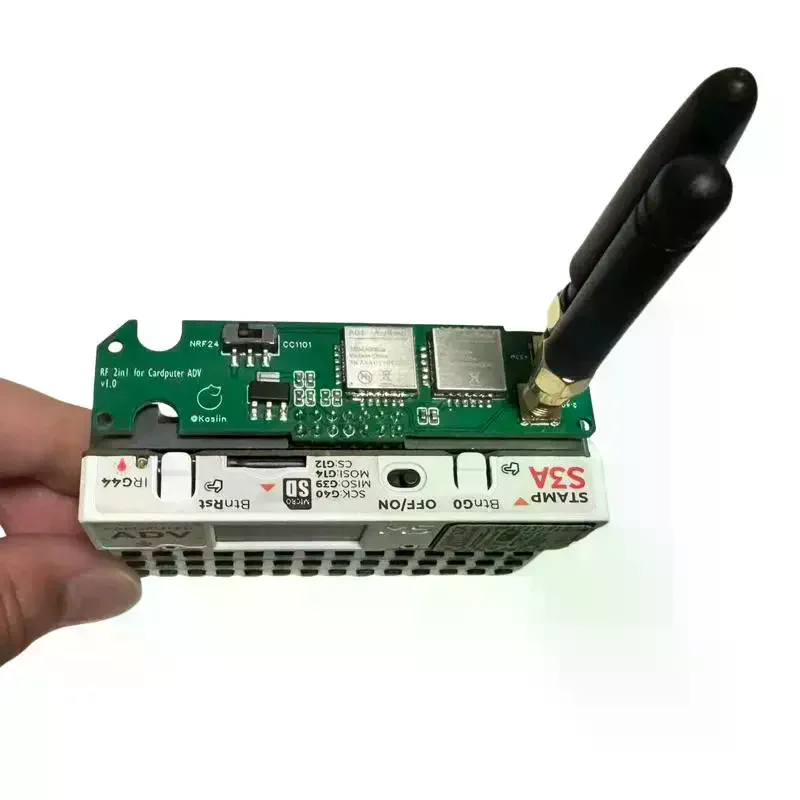 Pour M5Stack Cardputer ADV Cc1101 Nrf24 Module RF pour micrologiciel Bruce 2-en-1 Transmission et réception de Signal Sub GHz