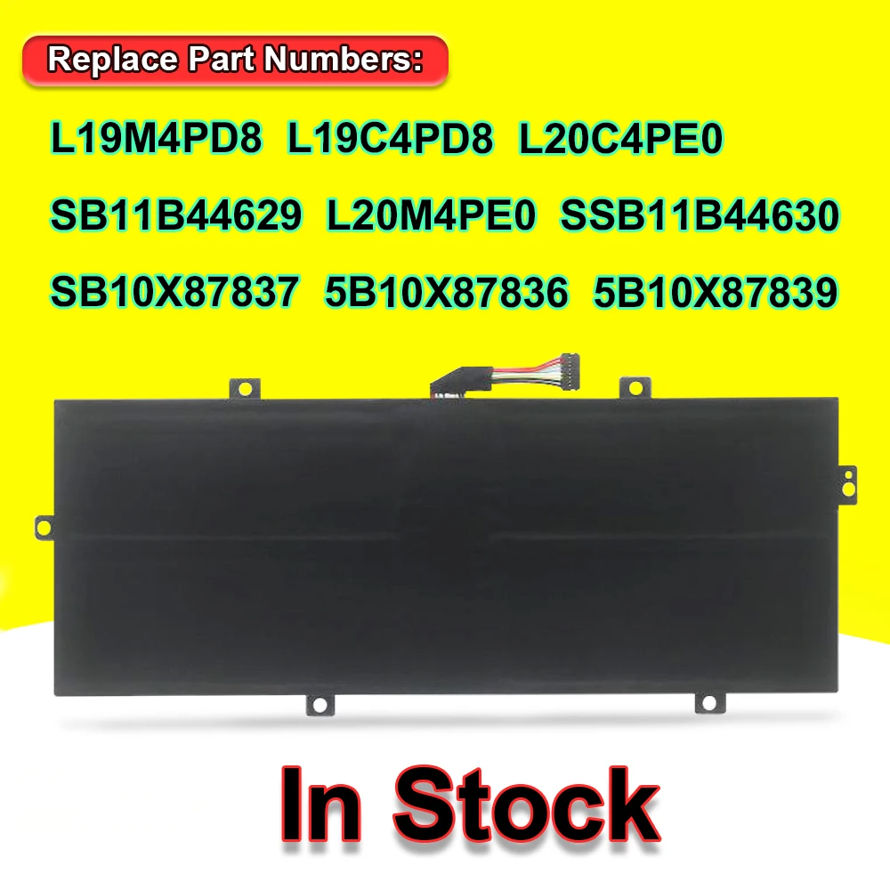 L20C4PE0 L20M4PE0 For Lenovo Yoga Duet 7-13ITL6 IML 2020 2021 Series SB10X87836 SB10X87837 Laptop Battery 7.72V 41Wh 5311mAh