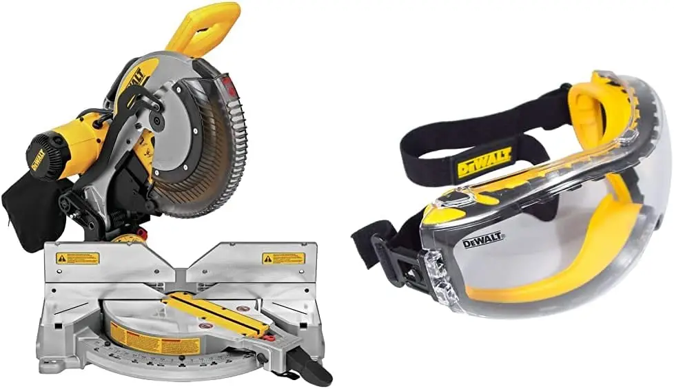 Miter Saw, 12-Inch, Double Bevel, Compound, XPS Cutline, 15-Amp (DWS716XPS)1