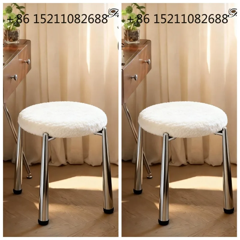 SCY light luxury high sense stacking soft bag stool hospitality spare stool household guest stool