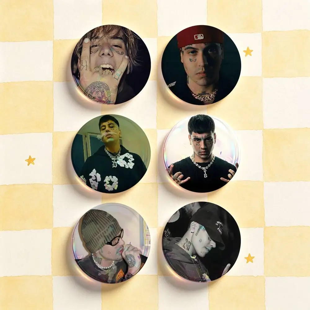 D-Duki Rapper HD Print Badges Pretty Round Display Brooches IP merchandise 32mm 58mm 75mm 44mm 25mm