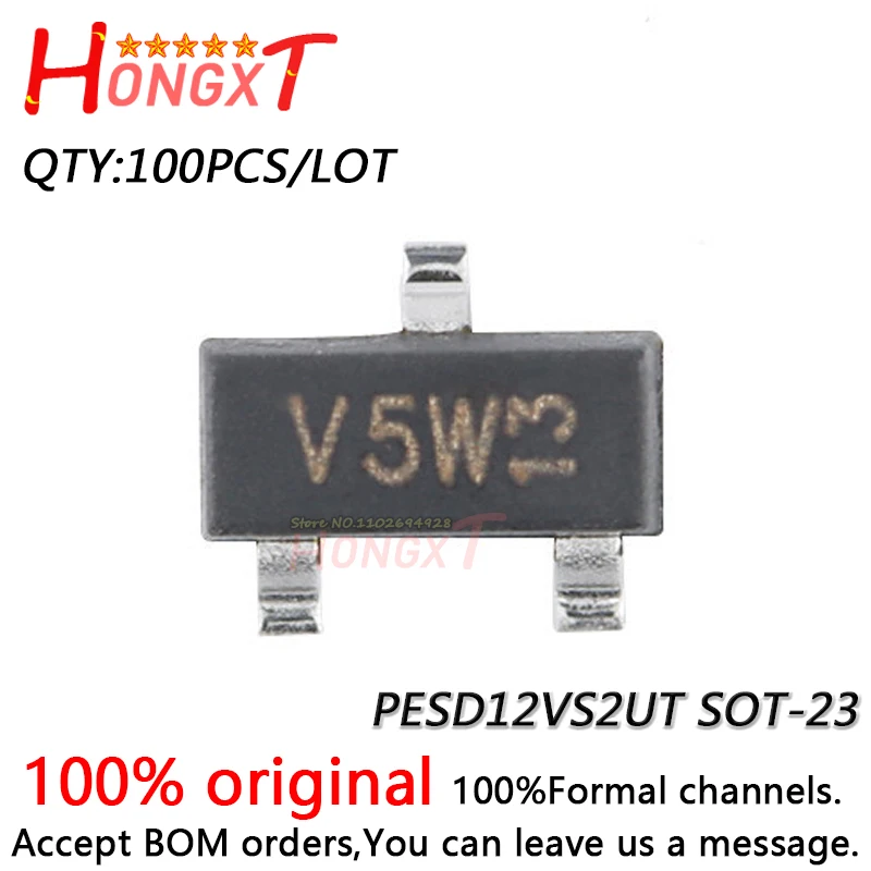 100PCS 100% NEW UMW PESD12VS2UT SOT-23 12V.Chipset