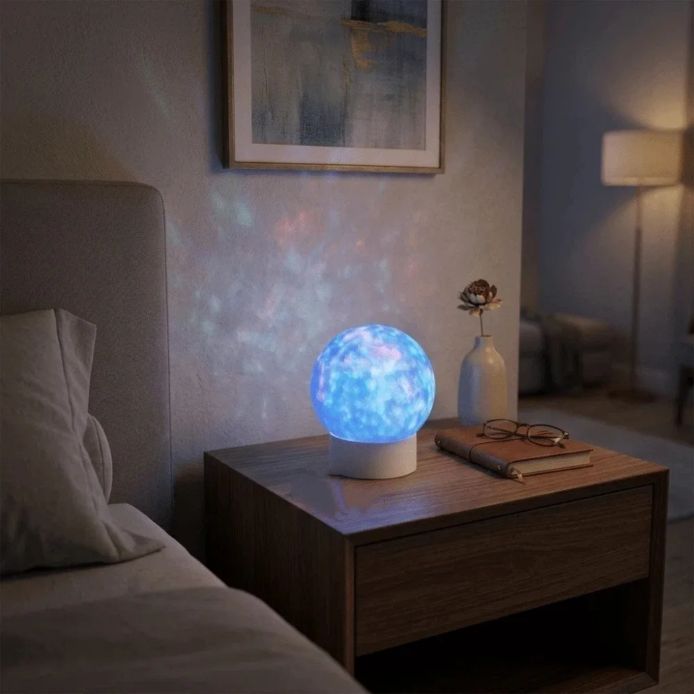 Dreamy Rotating Star Projector Lamp Dynamic Soft Light Night Light Touch Control Dreamlike Galaxy Star Projector Home Decor