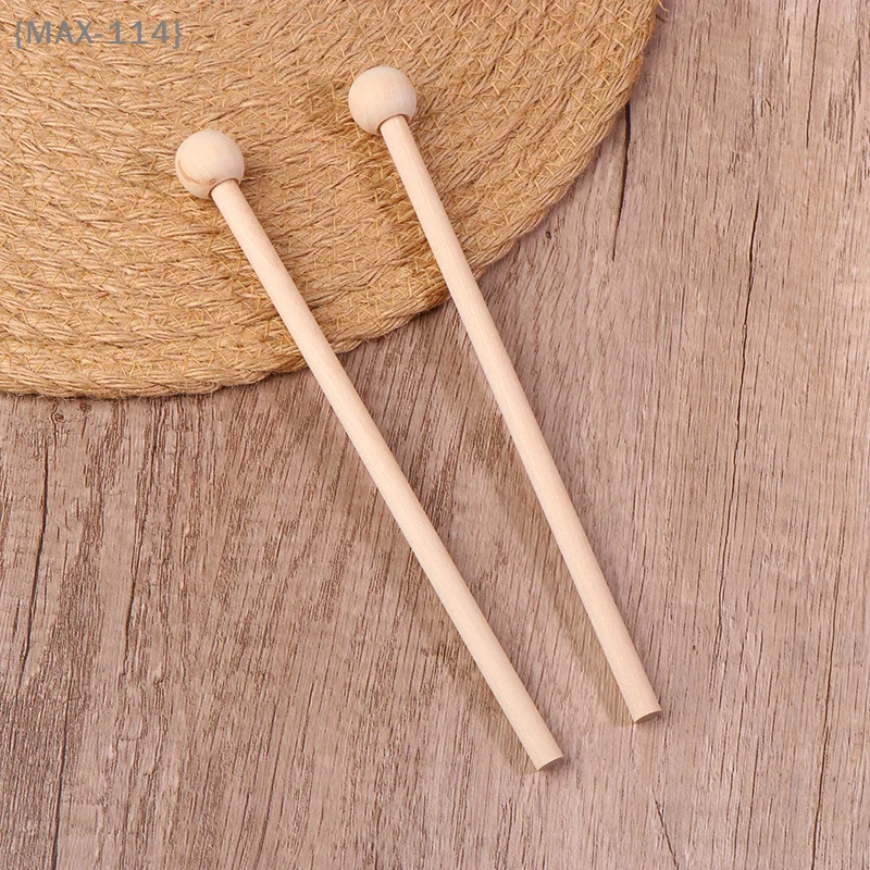 【MAX-114】2Pcs Wooden Percussion Mallets 205MM Professional Xylophone Marimba Drum Stick Instrument Accessories【WX】