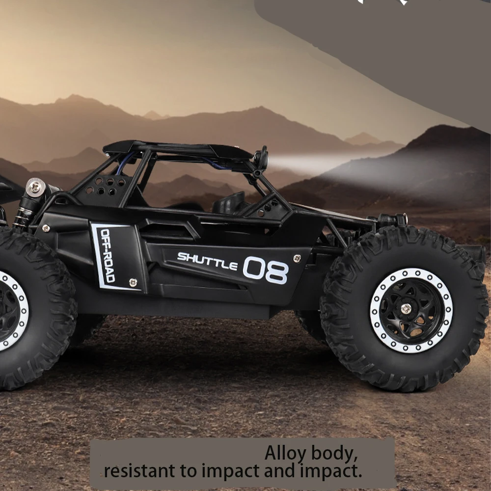 2.4G High-speed Alloy Remote-controlled High-speed Vehicle Big Foot Climbing Off-road Vehicle Racing Model Boy Toy