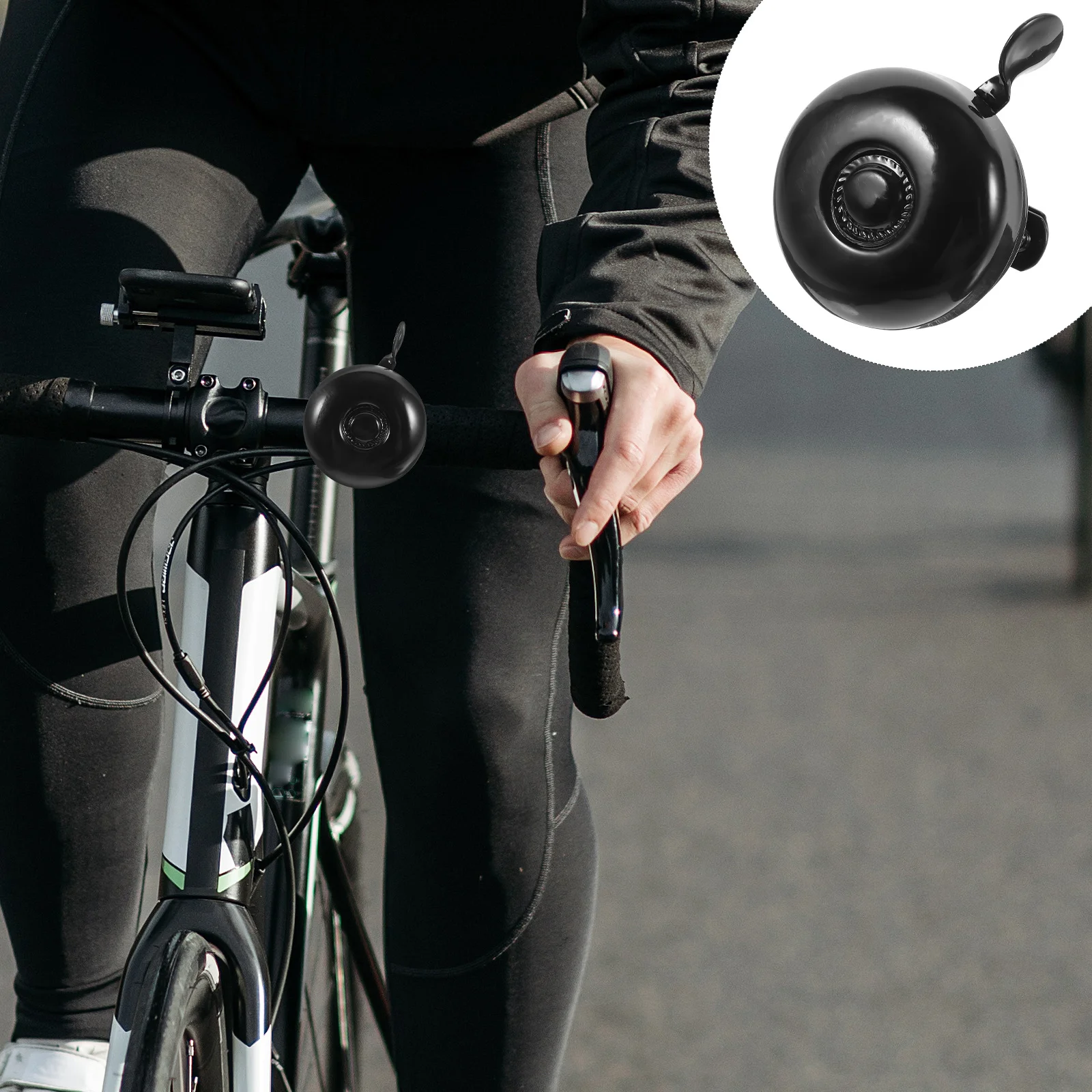 

2Pcs Bicycle Bell Professional Portable Road Bike Bell Loud Tone Practical Anti-Loss for Mountain and Road Bikes