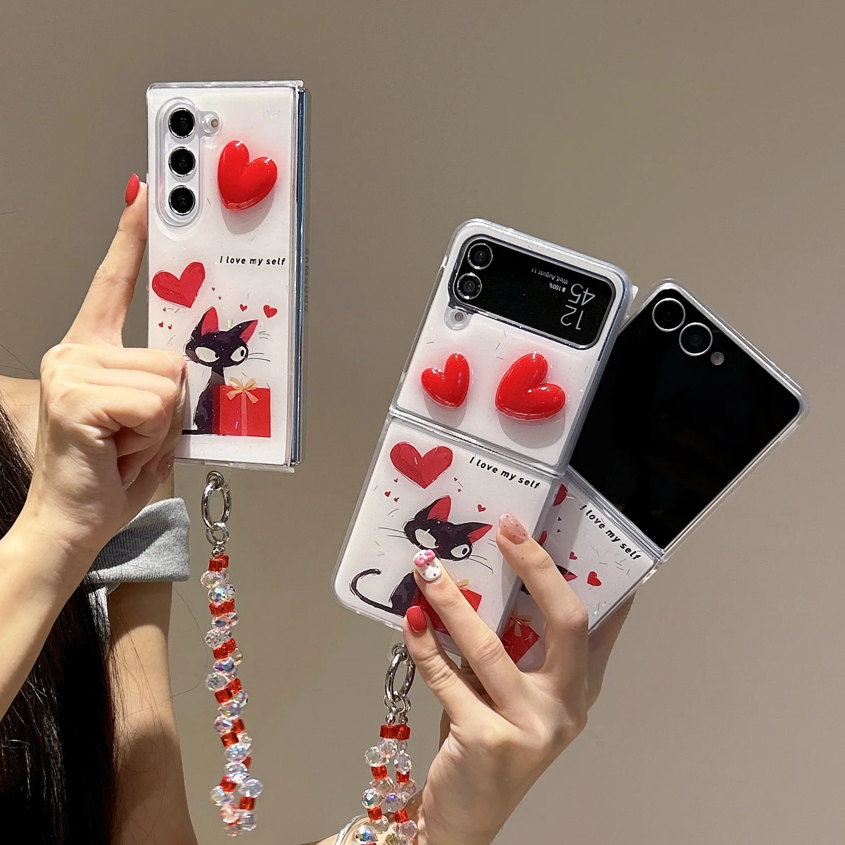 삼성 갤럭시 Z 플립 7 6 5 4용 810A33 폰 케이스, Z플립5 Z플립6 Z플립7 보호 백 커버 케이스 쉘