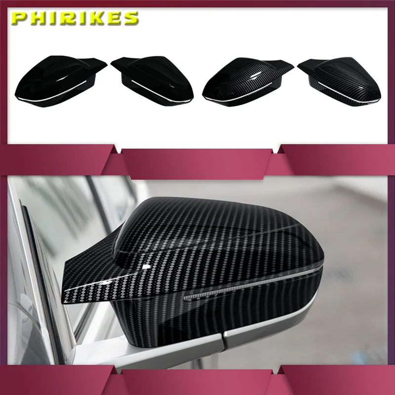 

Glossy Black For BMW 7 I7 I5 5 Series G60 G61 G68 G70 G90 2023-2024 Wing Side Mirror Cover Caps Gloss Black