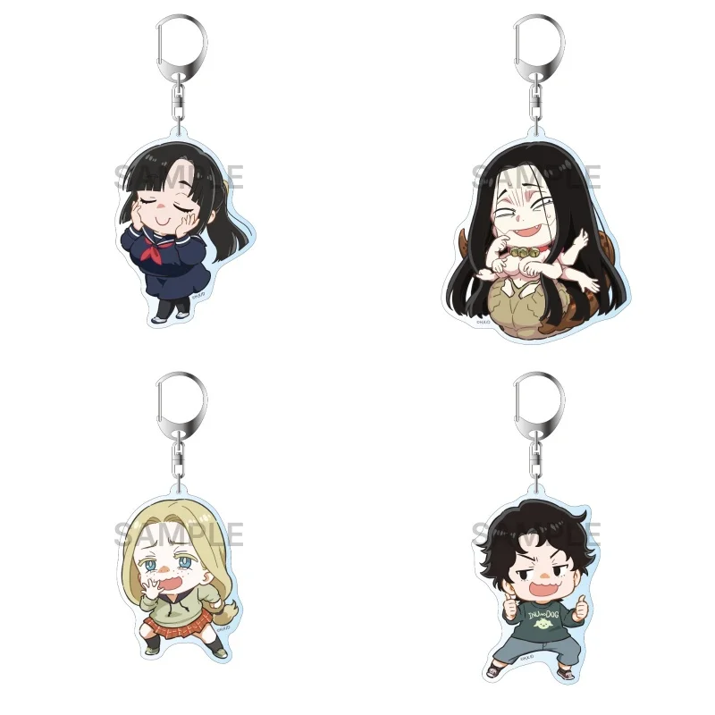 Dara-san of Reiwa Anime Acrylic Pendant Keychains Yamada Accessories Car Key Chain Key Ring Phone Bag Hanging Jewelry Gifts