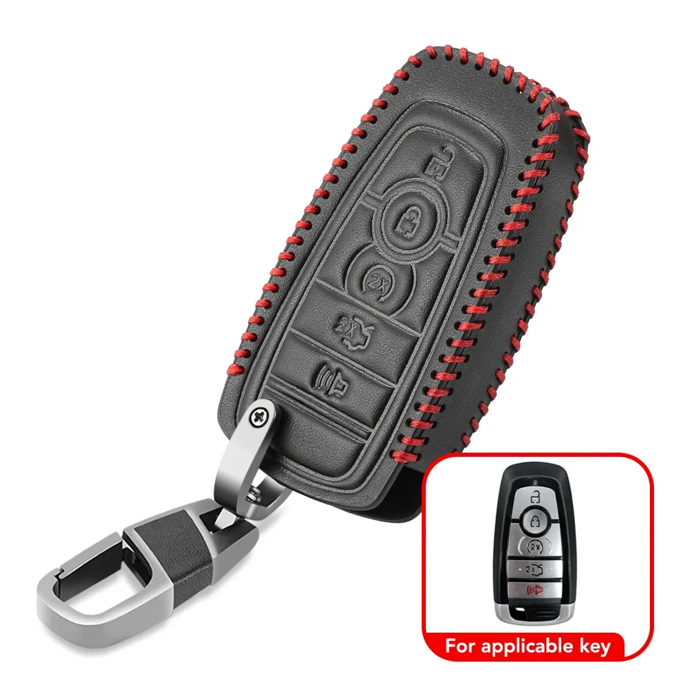 

Car Key Case for Ford Fusion Mustang Explorer F150 Edge Mondeo Mk5 Focus Mk4 2019 2020 2021 Covers Accessories Car-Styling