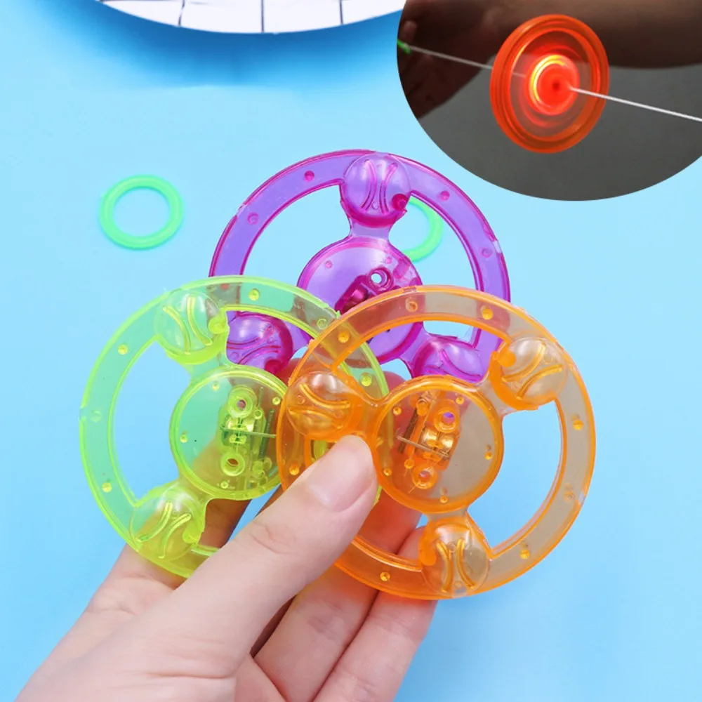 Volante giratorio de línea de tracción luminosa LED para niños, fiesta de cumpleaños, regalo de Baby Shower, piñata, bolsa de regalo de Pascua, relleno de caja de tesoro, 10-30 piezas